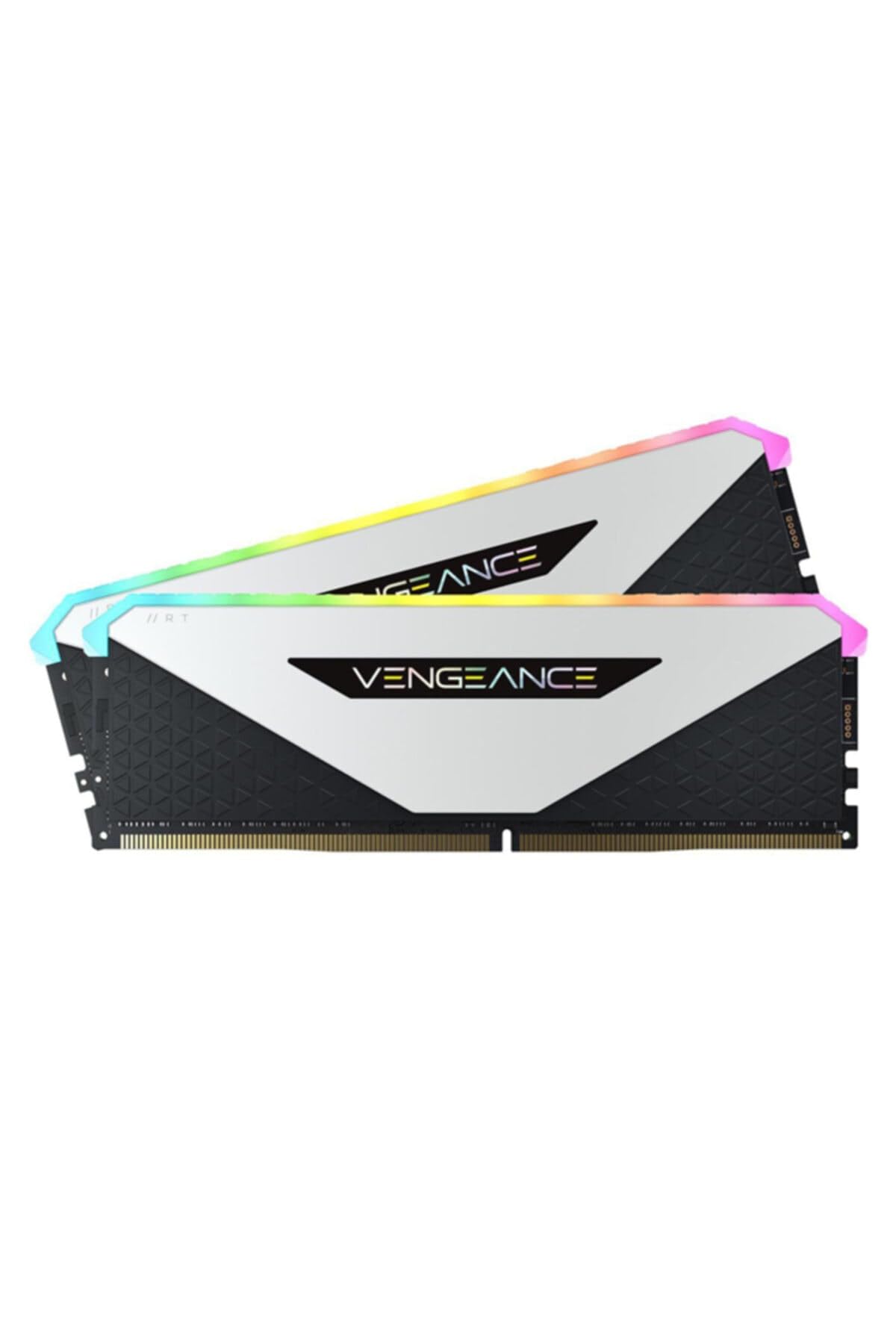 

CORSAIR 3600MHz CL18 Desktop PC Memory VENGEANCE RGB RT White 16GB x CMN16GX4M2Z3600C18W нова модель, оптимізована для DDR4-16GB [8GB 2] (2021 драм) білий
