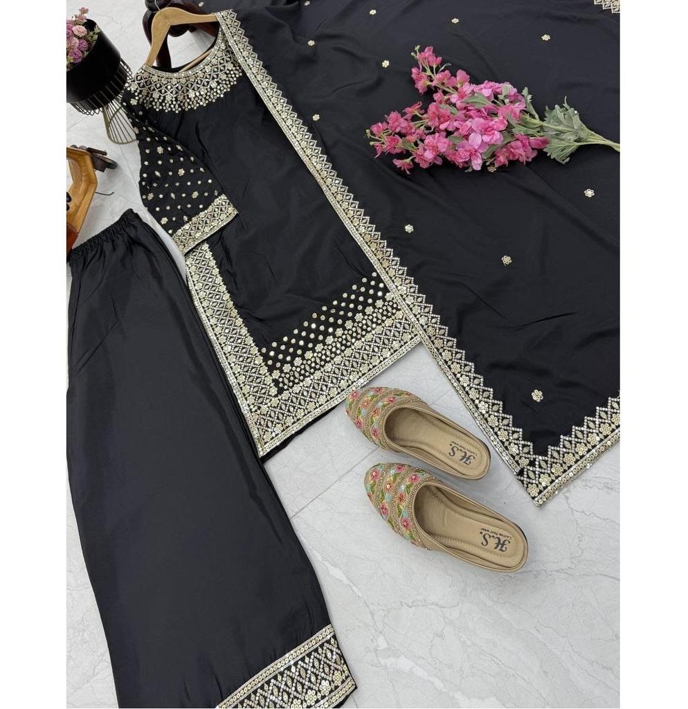Women Bollywood Salwar Suit Designer Party Wear Salwar Kameez Palazzo Set Ethnic Wear