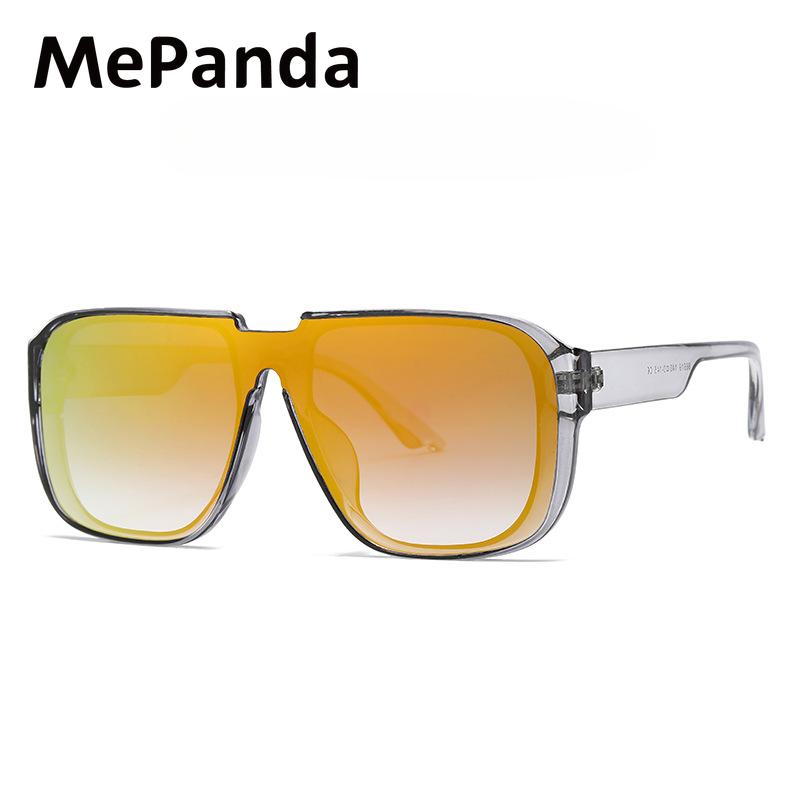 

Суцільні сонцезахисні окуляри MePanda Unisex з великою оправою, захист від ультрафіолету, UV400 червоний/сірий