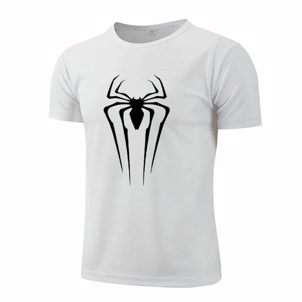 

Летняя мужская футболка с принтом, круглым вырезом и короткими рукавами, дышащая, быстросохнущая спортивная футболка для бега на открытом воздухе, повседневные уличные топы XXXXXL белый