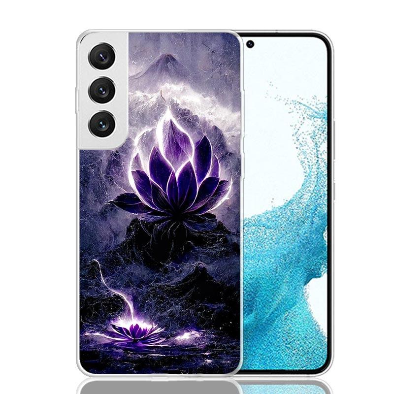 Buddhist Fire Lotus Phone Case For Samsung Galaxy S26 Ultra S23 S24 S25 Edge S20 FE S21 S22 Plus Soft Print Shell Cover Fundas G