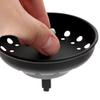 3 Pcs Sink Strainer Kitchen Drain Disposal Flange and Stopper Plug Black Accessories Stainless Steel Essentials