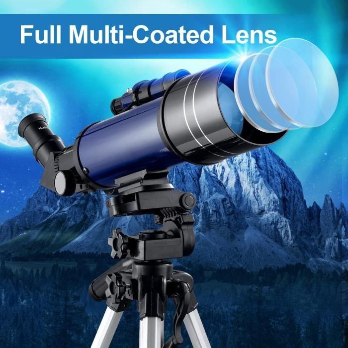 Telescop monocular - BEBANG - 400/70 Pro - 16x/66x - 70 mm - Trepied și Adaptor Telefon