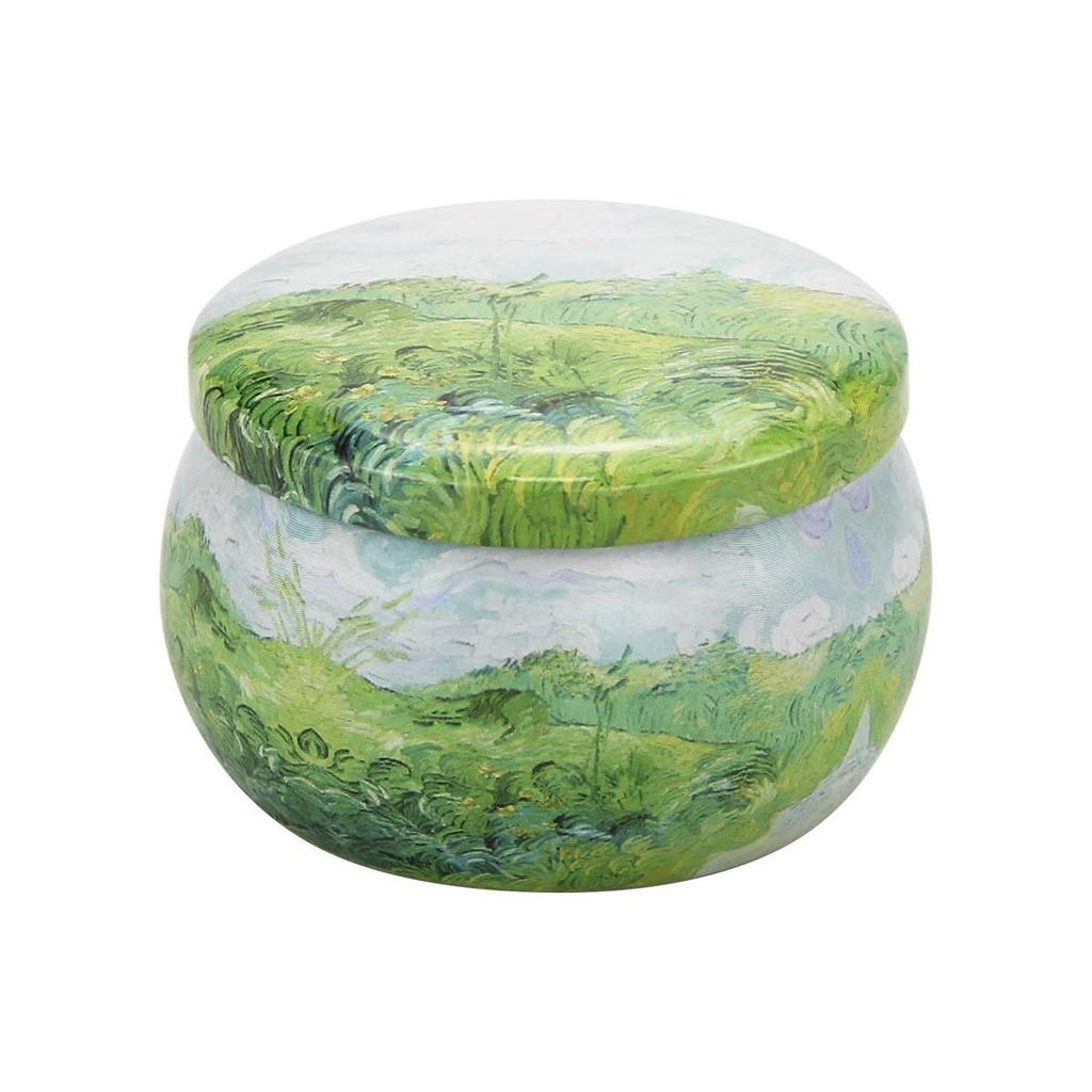 4.4oz Aroma Candle In Drum-shaped Tinplate Gift Jar
