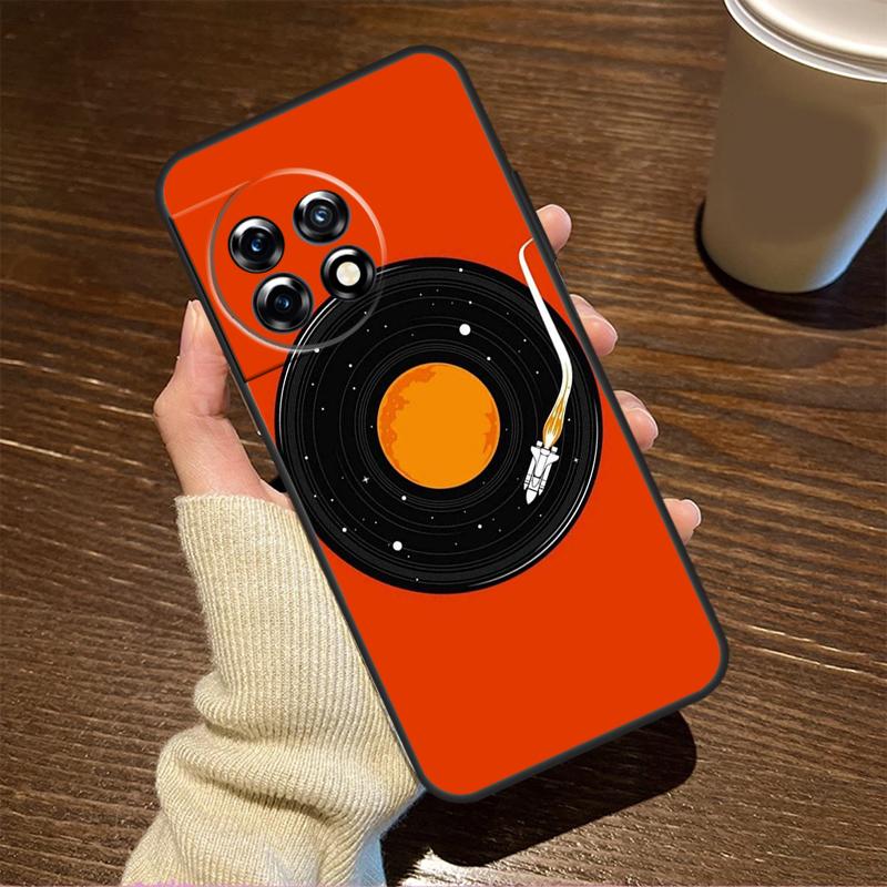 Vinyl DJ Record Art For OnePlus Nord CE 5 2 3 4 Lite N20 N30 Case For OnePlus 15 R 13 12 11 8T 10T 13T 12R 13R