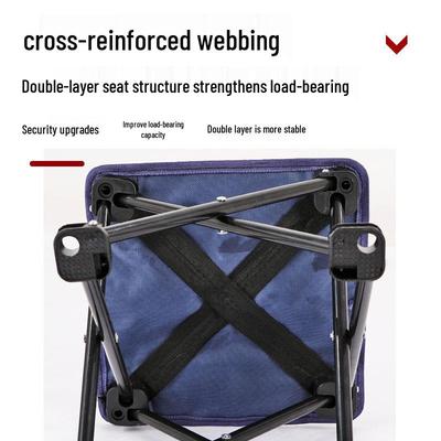 Przenośne składane krzesło: Stołek zewnętrzny/wędkarski/plażowy/artystyczny