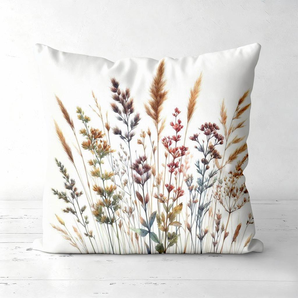 Floral Patterned Cushion Covers For Home Decor Polyester Pillowcase, Sofa Decorative Cushion Cov Headboard Pillow