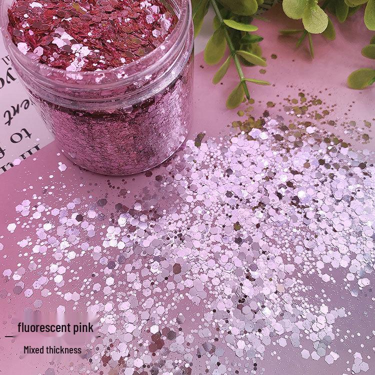80ml Large Bottle Gold Glitter Sequin Powder for DIY Makeup, Painting, and Crafts