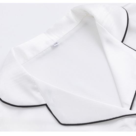 Women’s Summer Piped Solid Color Homewear 2 Piece Short Sleeve Shorts Pajama Set Casual Polo Collar Loungewear