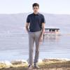 VICUTU Men's Short Sleeve Knit Polo Shirt