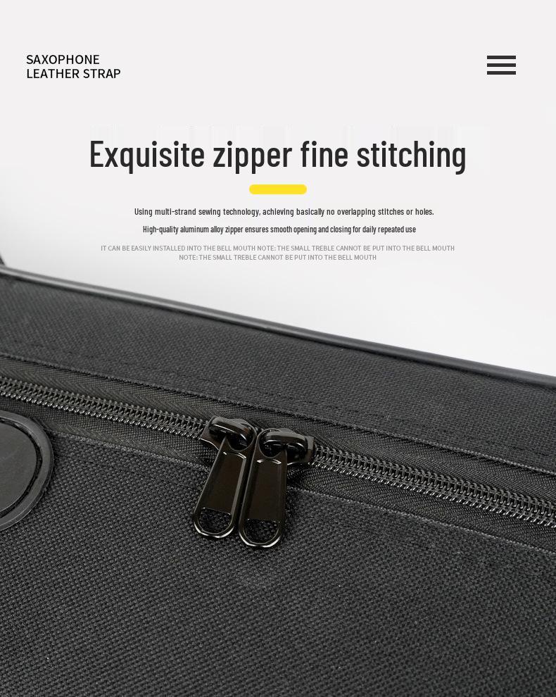 Portable Alto Saxophone Case - Shockproof, Drop-Proof Backpack with Single Shoulder and Handheld Options