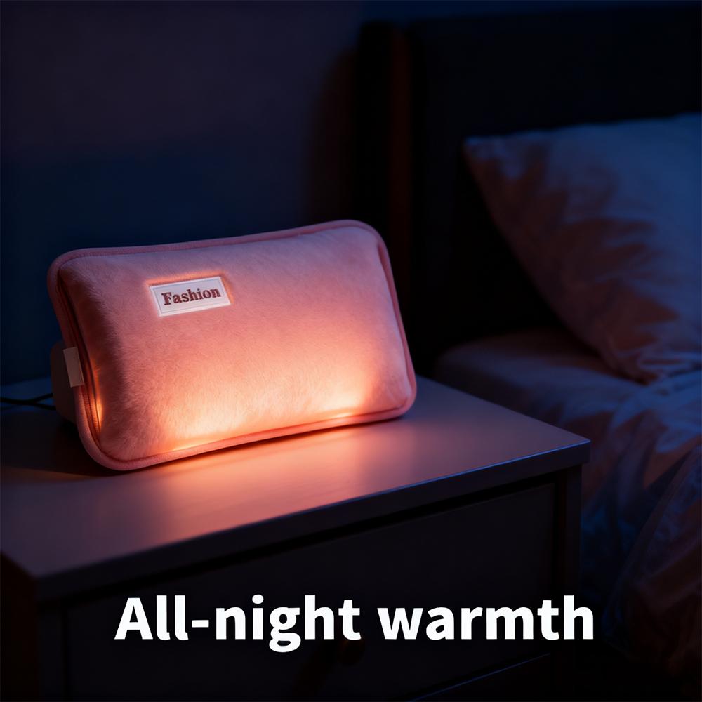 Electric Hot Water Bag Home Heater Soft Winter Hand Warmer Reusable Bottle EU Plug Rechargeable Pocket Warmer Home Office