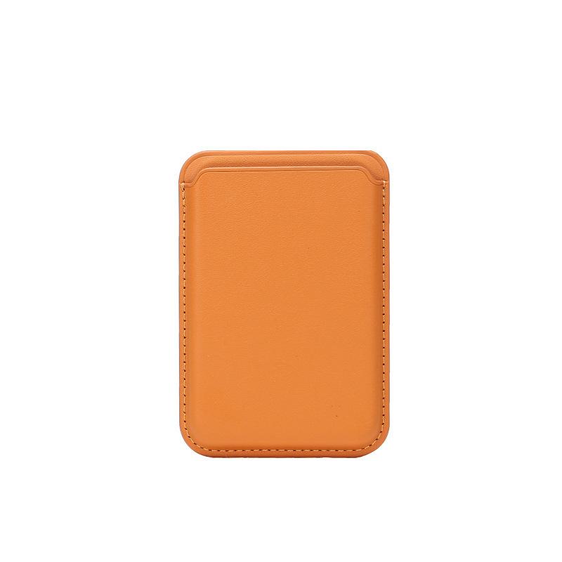 Magsafe Powerful Magnetic Card Bag iPhone17 Leather Card Holder Simple Document Storage Card Bag