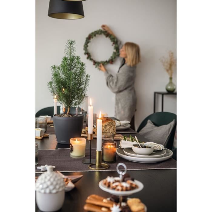 LECHUZA Blumentopf Classico Color 28 ALL-IN-ONE - Ø 27,5 x 26 cm - Schiefer 13204