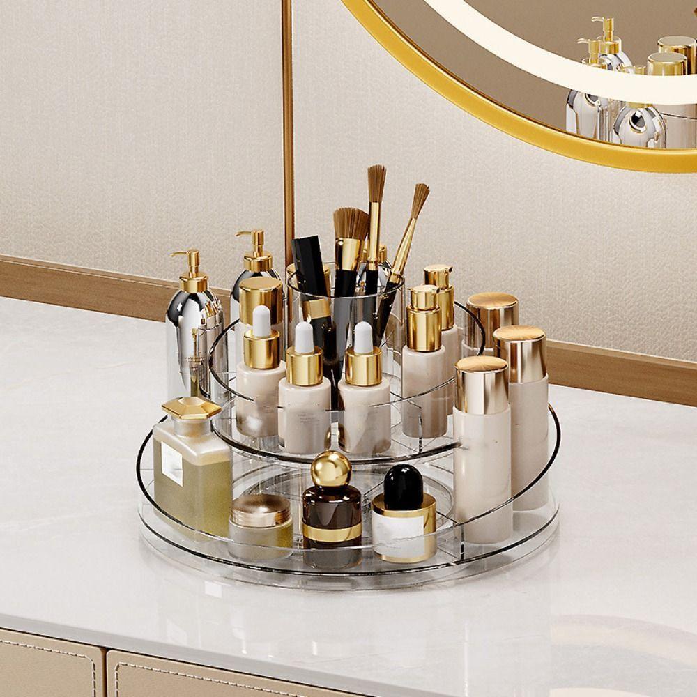 

Transparent Cosmetics Storage Box Creative Storage Rack Skincare Shelf Lipstick Single Layer