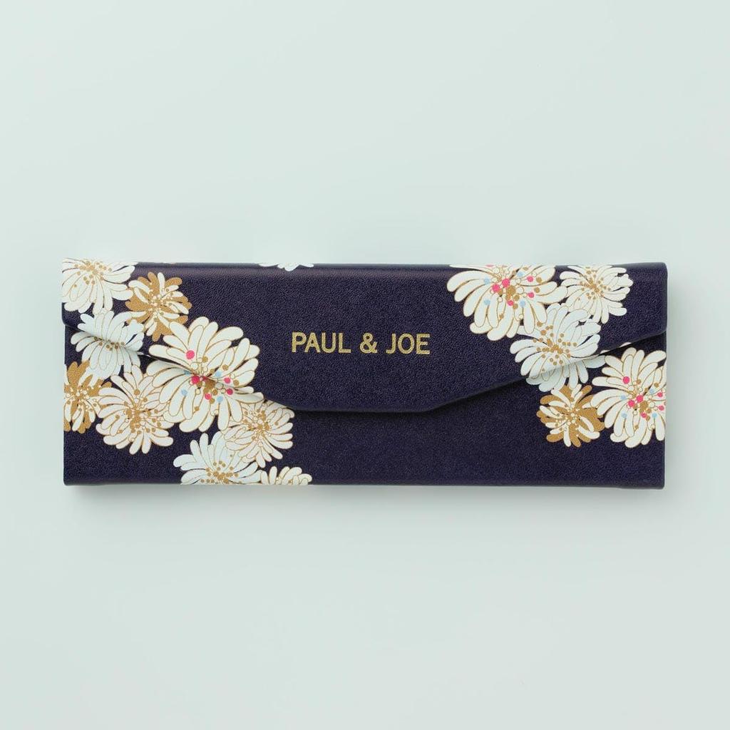 Marks Slim Eyeglass Case, Paul & Joe Chrysanthemum, Navy, PAJ-GS16-NV
