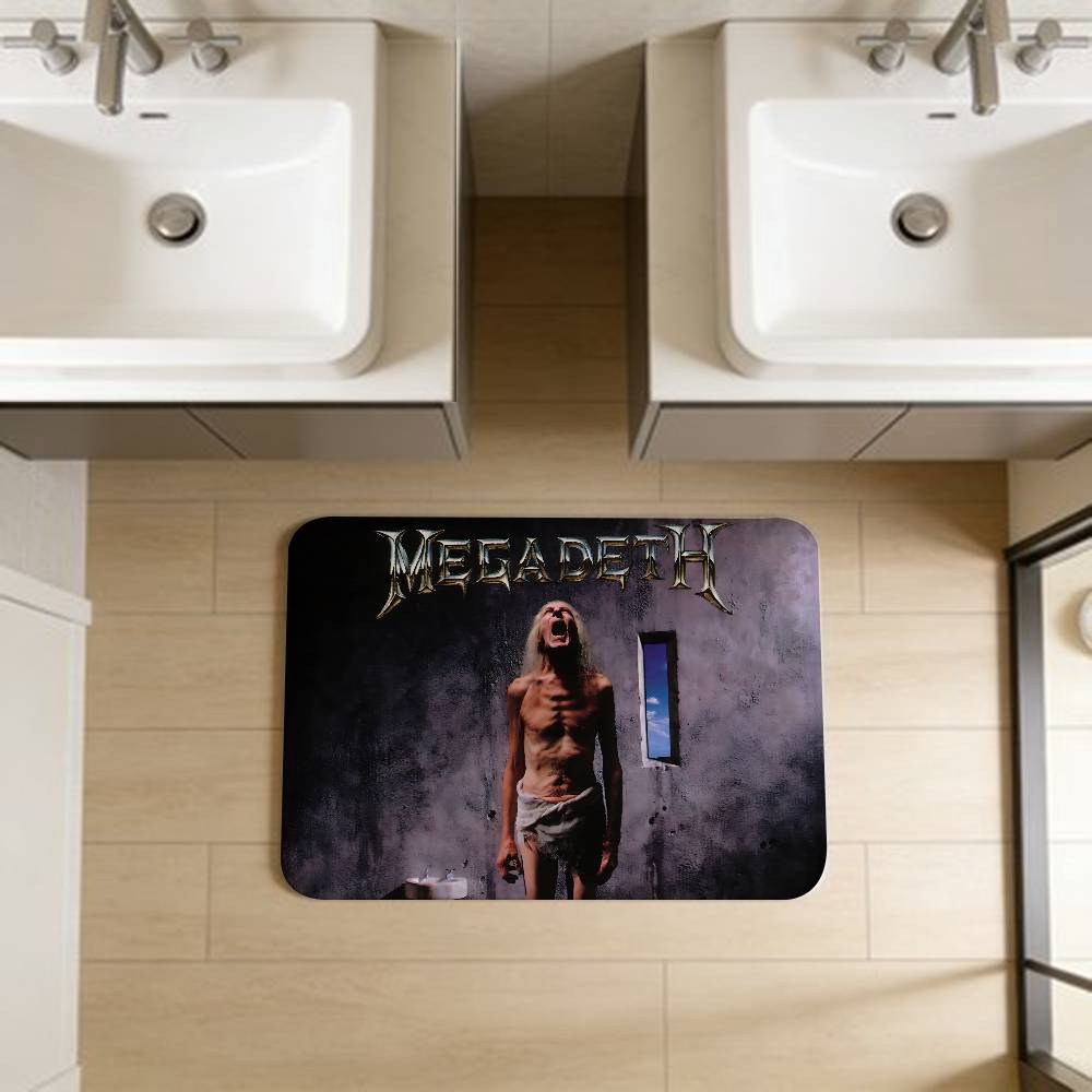 Band M-Megadeths Room Mats Cheaper Anti-slip Modern Living Room Balcony Printed Welcome Rug