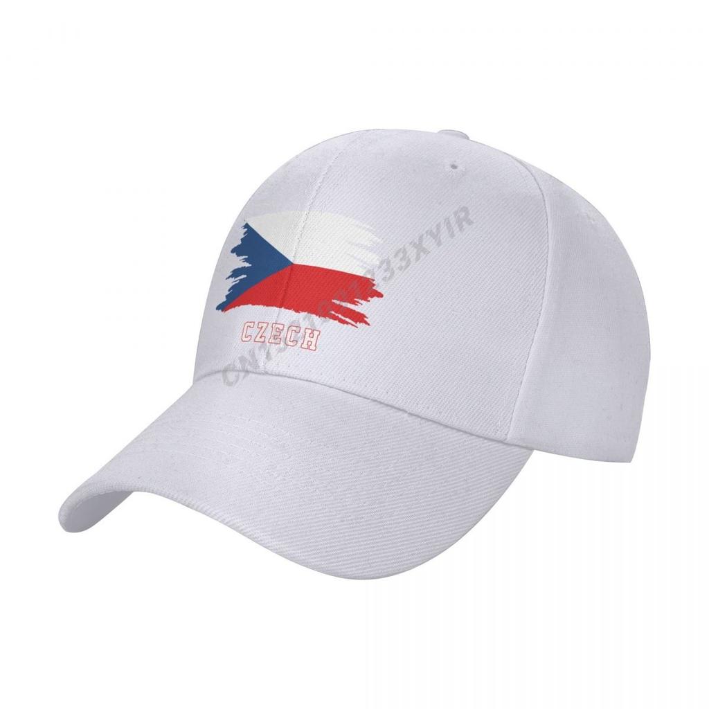 Baseball Cap Czech Republic Flag Cool Czechs Fans Wild Sun Shade Peaked Adjustable Outdoor Caps for Unisex Women