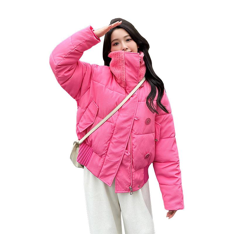 2025 New Down Cotton Jacket, Women's Winter Short Versatile Design Padded Jacket, Thickened Loose Padded Jacket, Korean Version Jacket