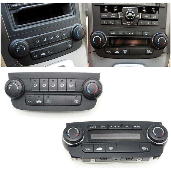 Car Air Conditioning Knob Control Button Compatible for Honda CRV 2007 2008 2009 2010 2011 A/C Temperature Adjustment Switch Panel(Used Without