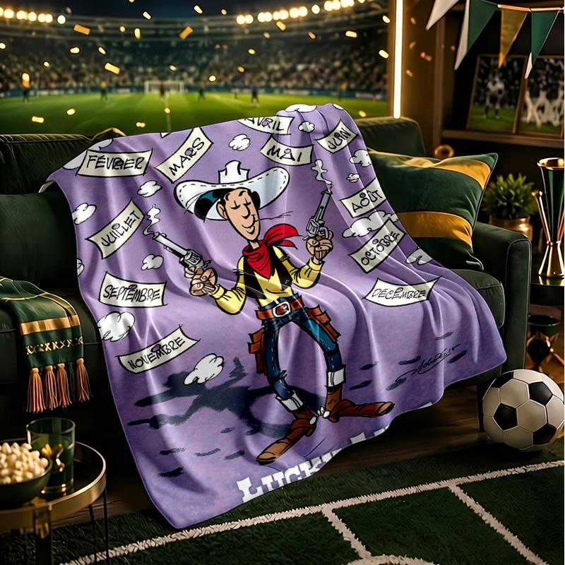Luke Wild West Blanket Lightweight Flannel Bedding Blanket Perfect for Travel, Camping, Living Rooms, Offices, Sofas, Fan Christmas gift