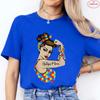 Autism Mom T-Shirt for Women Fashion Awareness Graphic Y2k Tops Casual Short Sleeve Tees Harajuku Oversized Female Clothing