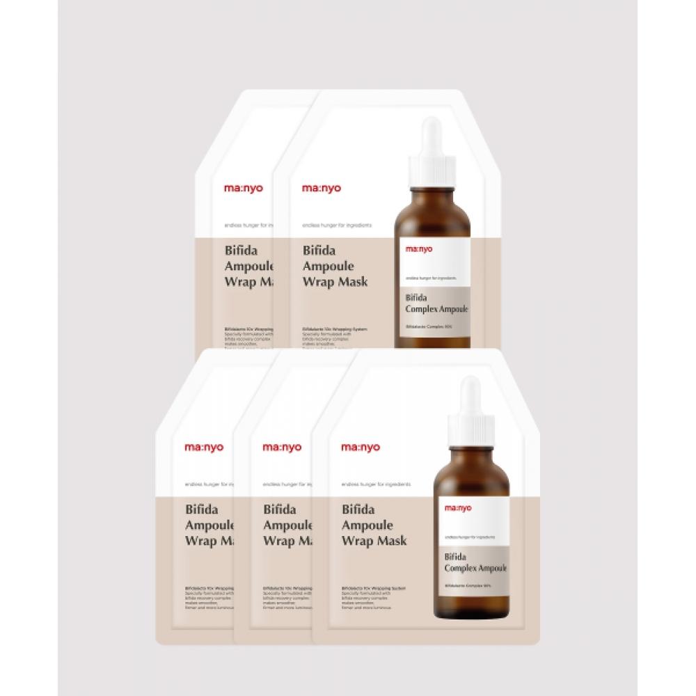 Manyofactory Bifida Ampoule Wrap Mask 5 Sheets none
