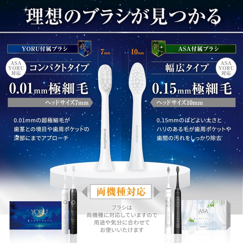 by 3 Dental and Medical Electric Ultrasonic IPX7 Waterproof Whitening AromaNova Gift Main Unit Replacement [Supervised Experts] Toothbrush, [Japanese