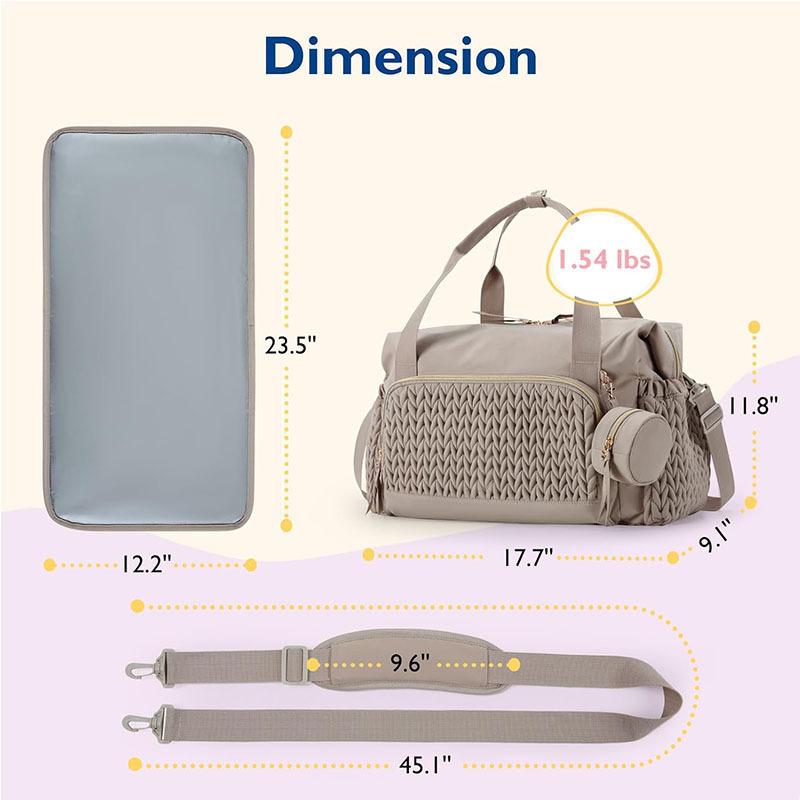Baby Wickeltasche Handtasche große Kapazität Reise Wickeltasche Entbindungskrankenhaustasche mit Schnullertasche