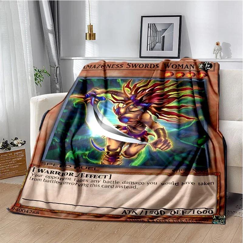 Dark Magician Throws Blanket Super Soft  mythical fantasy kawaii Blanket for Travel Bedding Couch Sofa Bed Blanket Birthday Gift