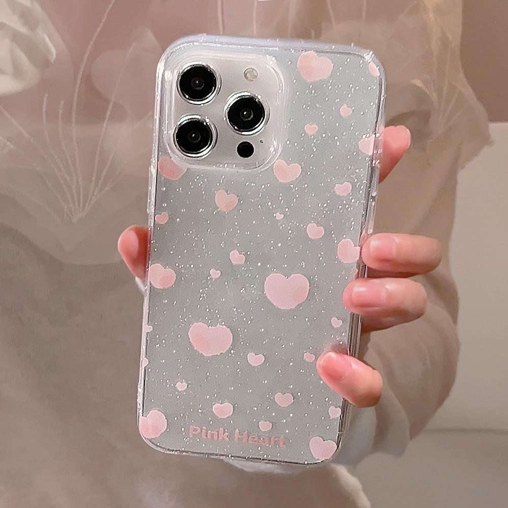 Creative Pink Heart Case for iPhone 17 iPhone 17 Pro Max