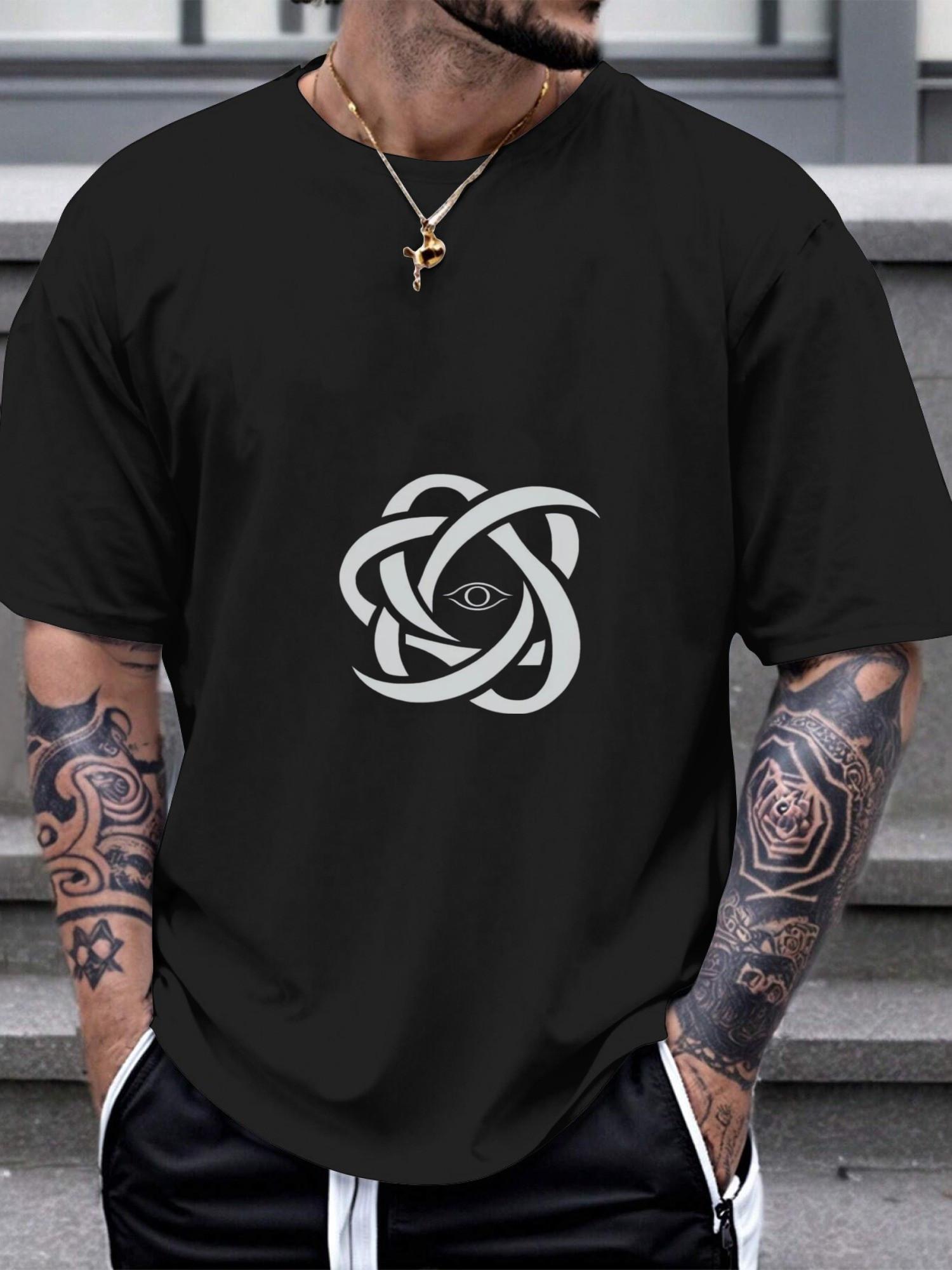 

1pc Celtic knot symbolic eye graphic T-shirt S