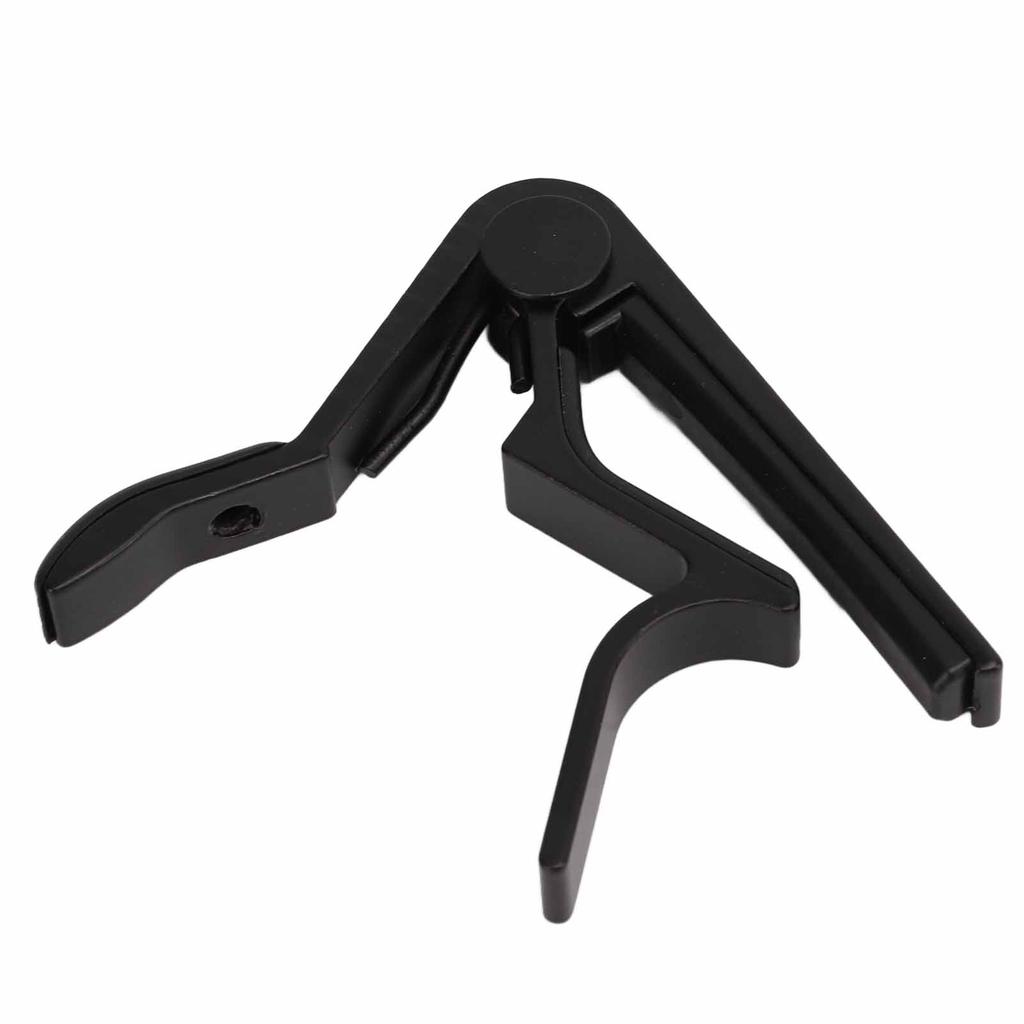 Capo Quick Release String Clamp Accessory Set Kit with 5Pcs Guitar Pick for Bass BanjoBlack