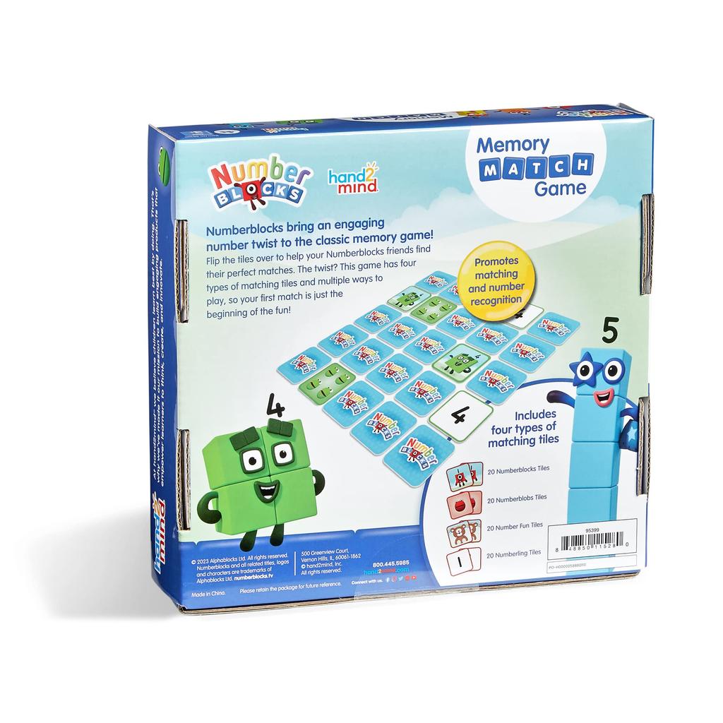Numberblocks Memory Match Numberblocks Matching Card Authentisches Spiel, Spiel, 95399,