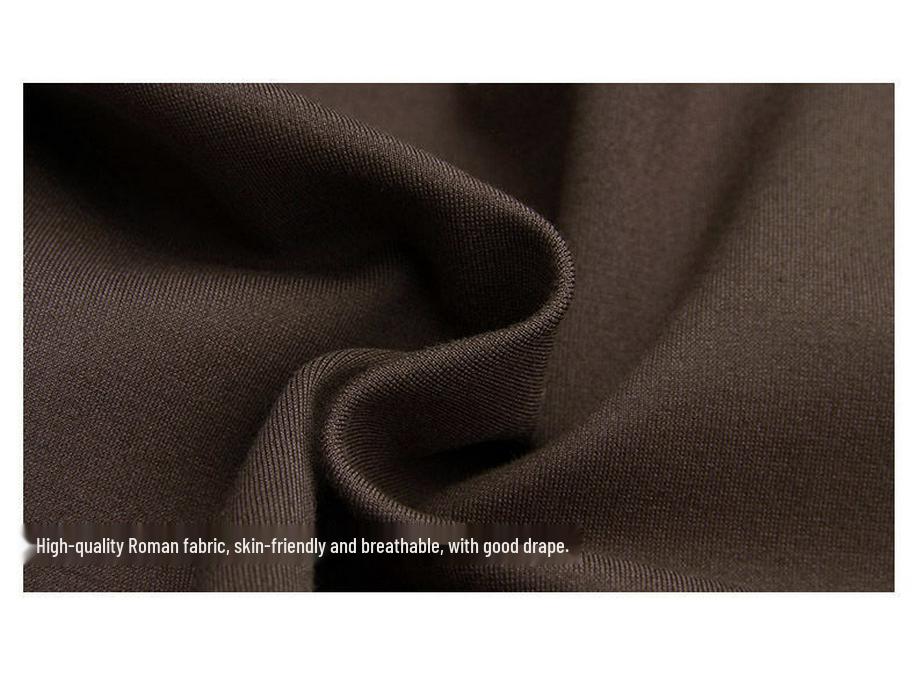 Elegant Wide-Leg Pants and Blazer Set - Slimming and Stylish for Mature Women In Spring and Autumn