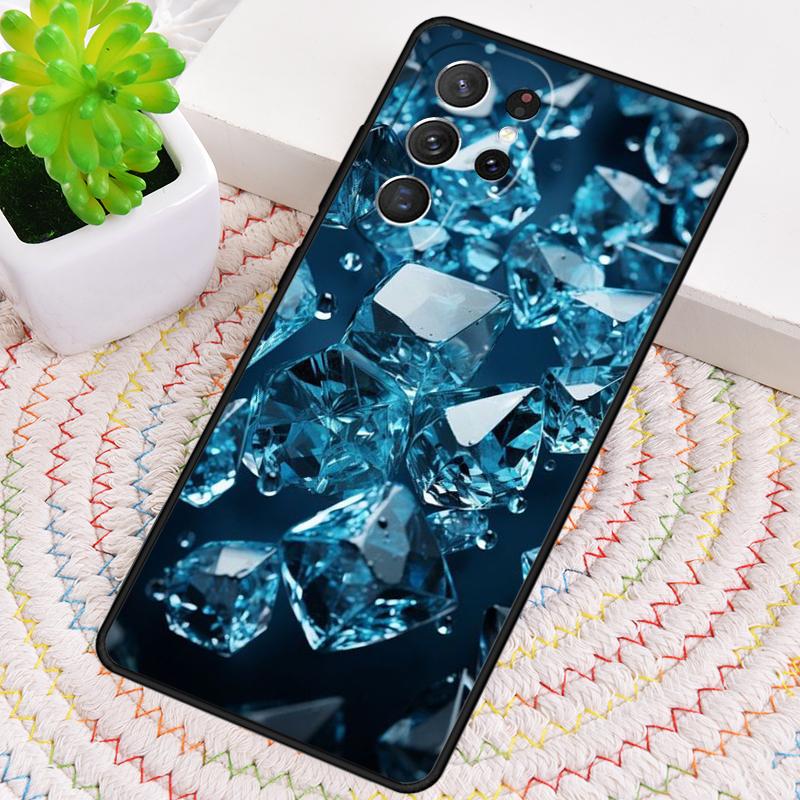 Diamond Crystal Pattern Phone Case for Samsung Galaxy Note 10 Pro S26 Ultra S23 S24 FE S25 S21 S22 PLUS Shockproof Cove