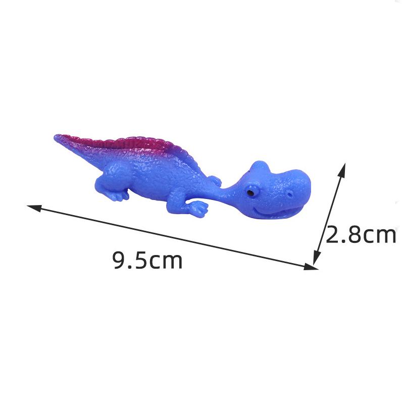 1PC Creative Dinosaur Finger Playthings Children Amusing Cartoon Animals Anxiety Stress Relief Shooting Game-Based Plaything Slings Catapult Game