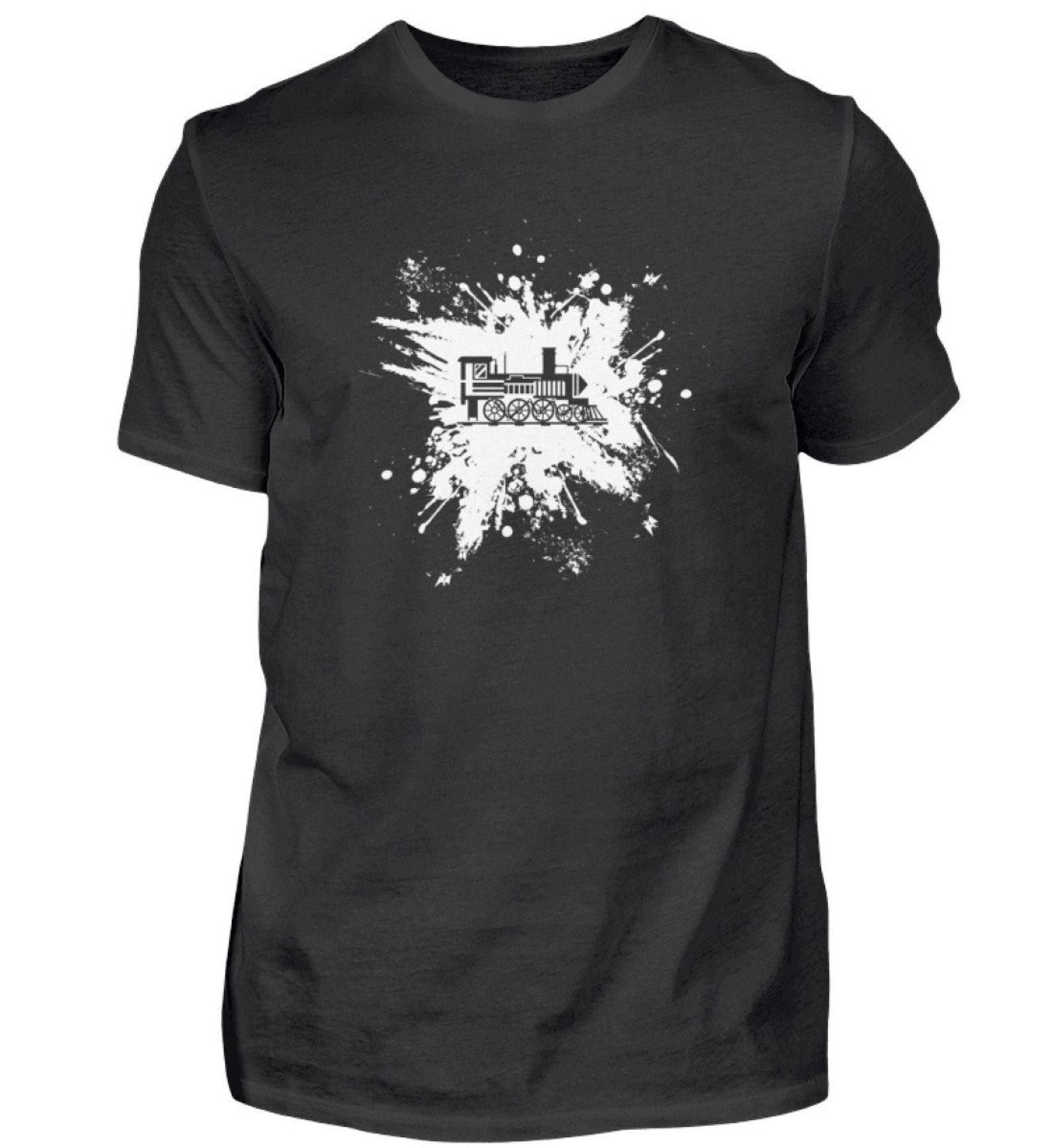 Railway, Locomotives, Model Railway, Steam Locomotive, Train, Tshirt - Men s Shirt 3XL