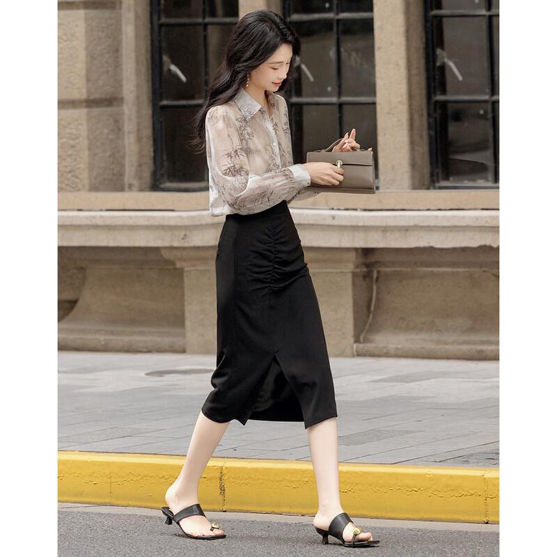 Women's Lyocell Blend Floral Blouse