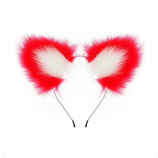 Plush Cat Ear Headband Durable Metal Hairband Versatile Design Hair Hoop Cosplay Props Hair Accessory