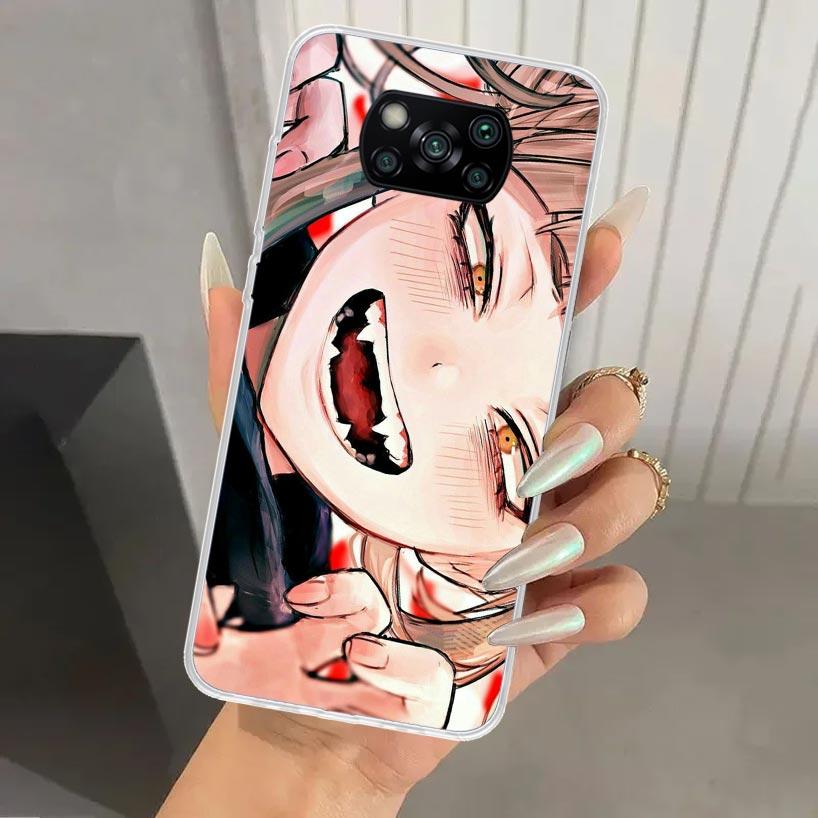 Himiko Toga Waifu Anime MHA Phone Case for Xiaomi Poco X5 X6 X7 Pro F7 Ultra M7 Redmi 15 15C 13 13C 12 12C 10 10A 10C 9 9A 9C 9T