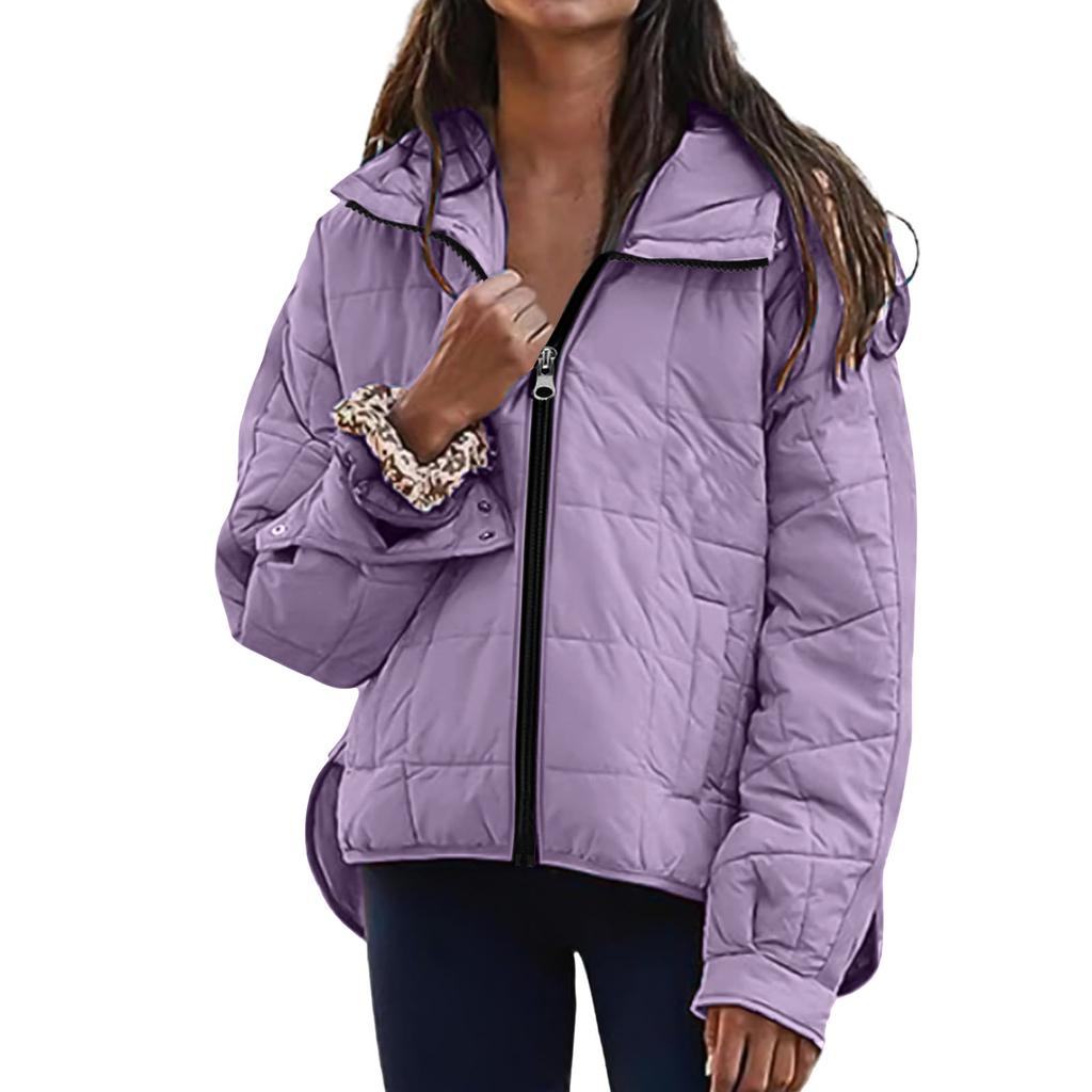 Womens Jacket Winter Warm Packable Lightweight Oversized Long Sleeve Hooded Coats With Pocket