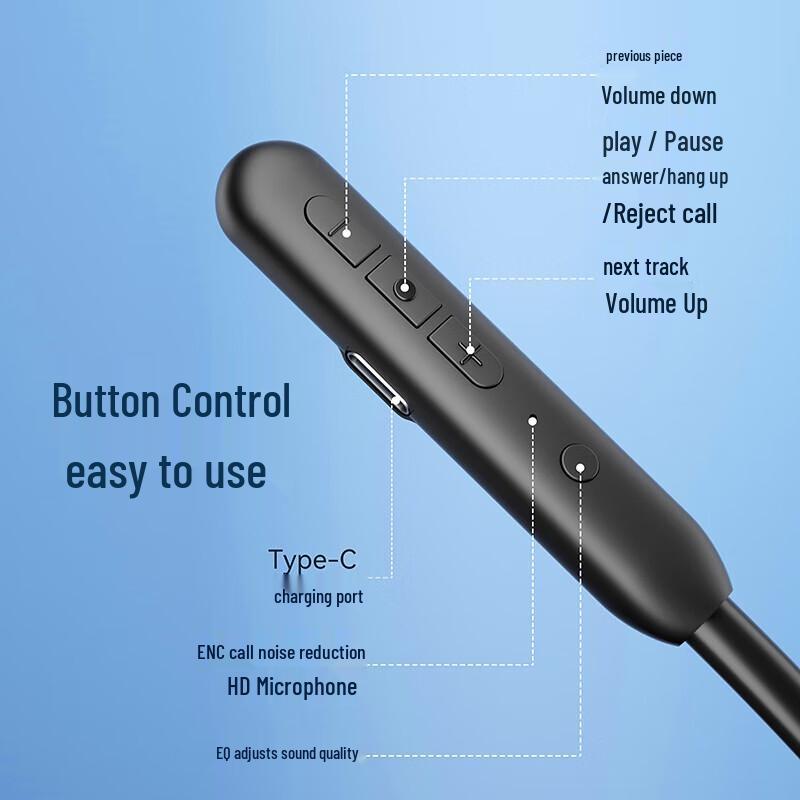 Bach Johann BT02 Wireless Neckband Bluetooth Earphones