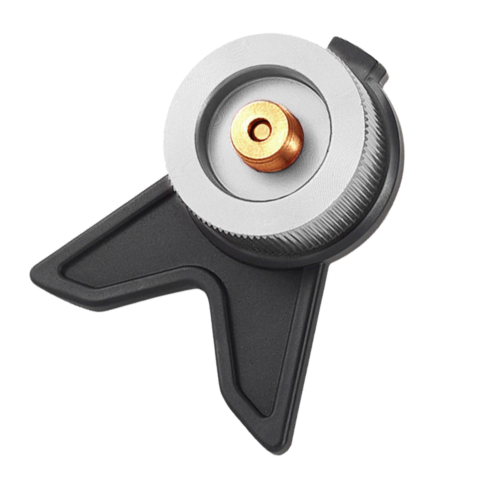 

Gas Tank Self-Locking Conversion Stove Head with Fixed Anti Roll Bracket Gas Tank Adapter Camping Furnace Converter серый