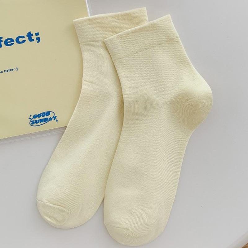 Colorful Women's Pure Cotton Socks - Sweat-Absorbent, Breathable, High Elasticity, No-Binding Ankle Pile, Ideal for Postpartum & Sports.