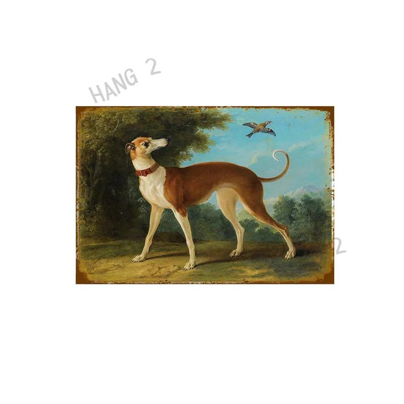 Schilder Blech Metall Poster Du hast gelächelt und ich habe mich verliebt Greyhound Hängeschilder für Zuhause Dekorative Plakette 8X12 oder 12x16 Zoll