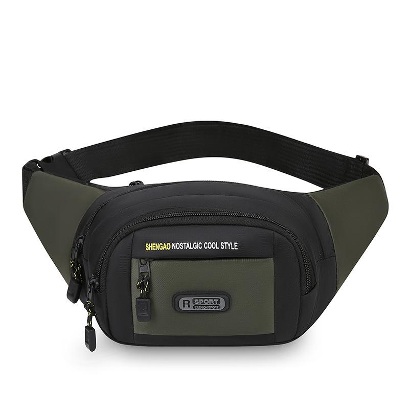 Multi Layer Practical Mobile Phone Pocket Oxford Fashion Wear Resistant Men's Chest Bag Outdoor Simple and Lightweight Shoulder Crossbody Bag.