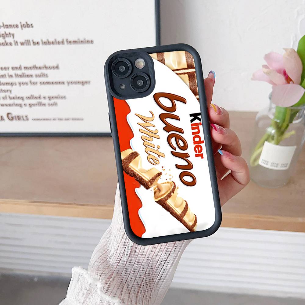 Cute Kinder Surprise Eggs Logo Phone Case For IPhone 16 15 14 Plus 13 12 11 17 Pro Max Pro Soft Cover