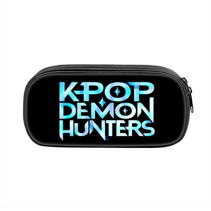 Huntrix Kpop printed peripheral pencil bag Hunter Witch Girls Group primary and secondary school students pencil case