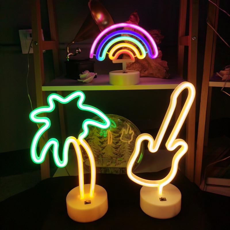 Luz de Mesa LED Neon para E-Sports e Decoração de Quarto